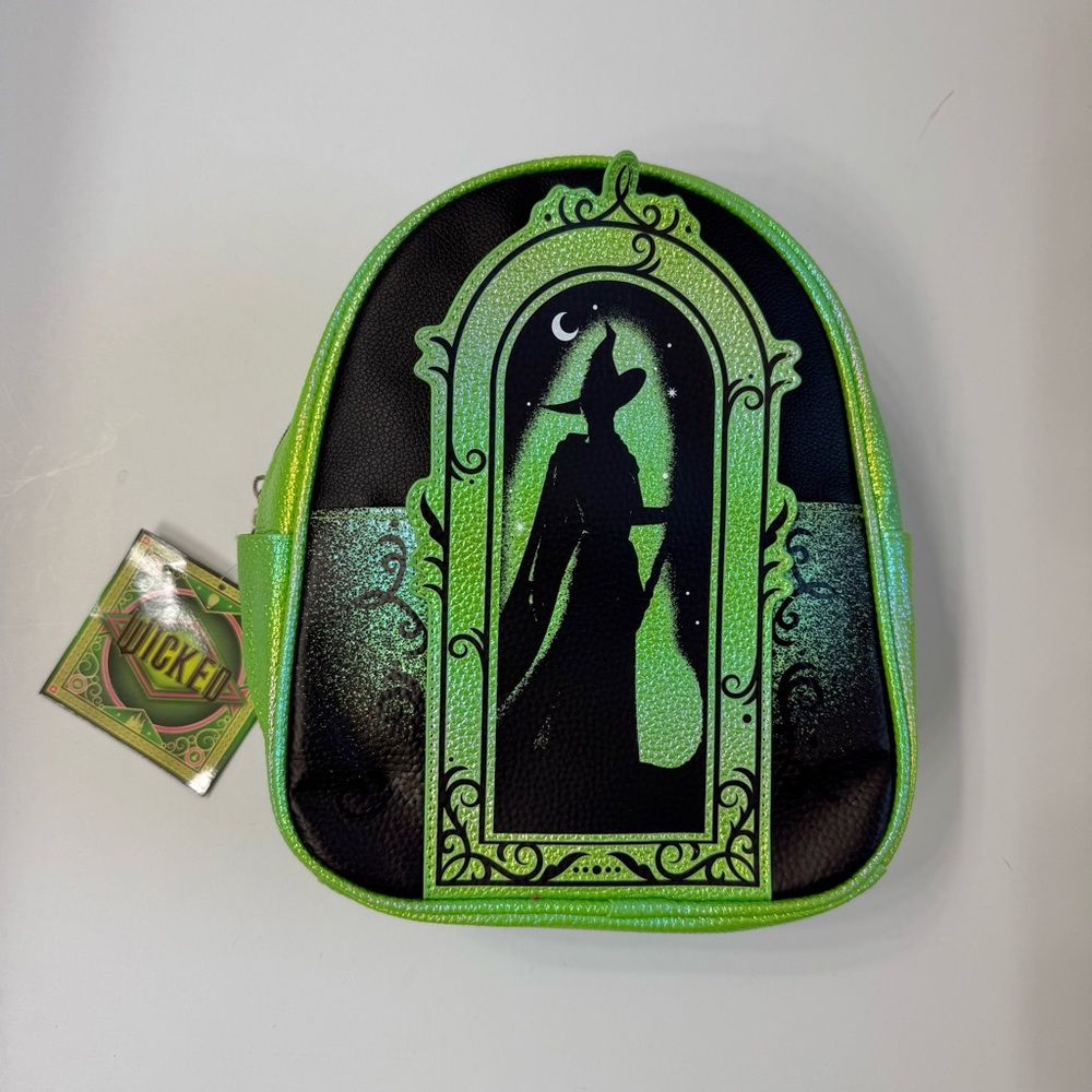 NWT Wicked Elphaba Green and Black Backpack